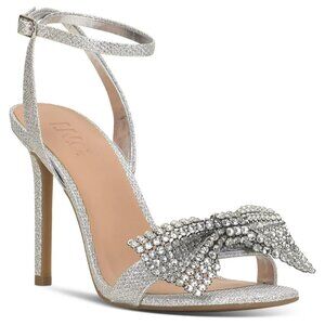 INC Womens Rhinestone Ankle Strap Heels